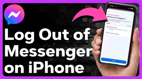 how to logout from messenger in iphone|log out messenger iphone.